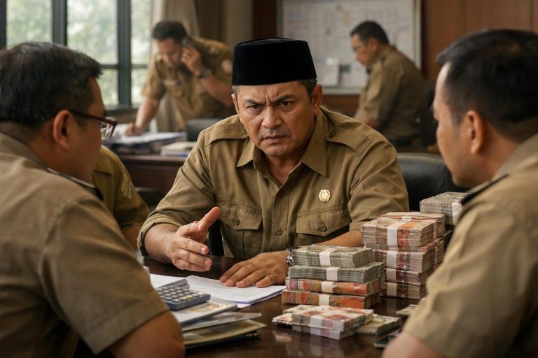 fakta lengkap ott bupati cilacap terkait pemerasan skpd untuk dana thr lebaran, liputan mendalam dari kompas.com.