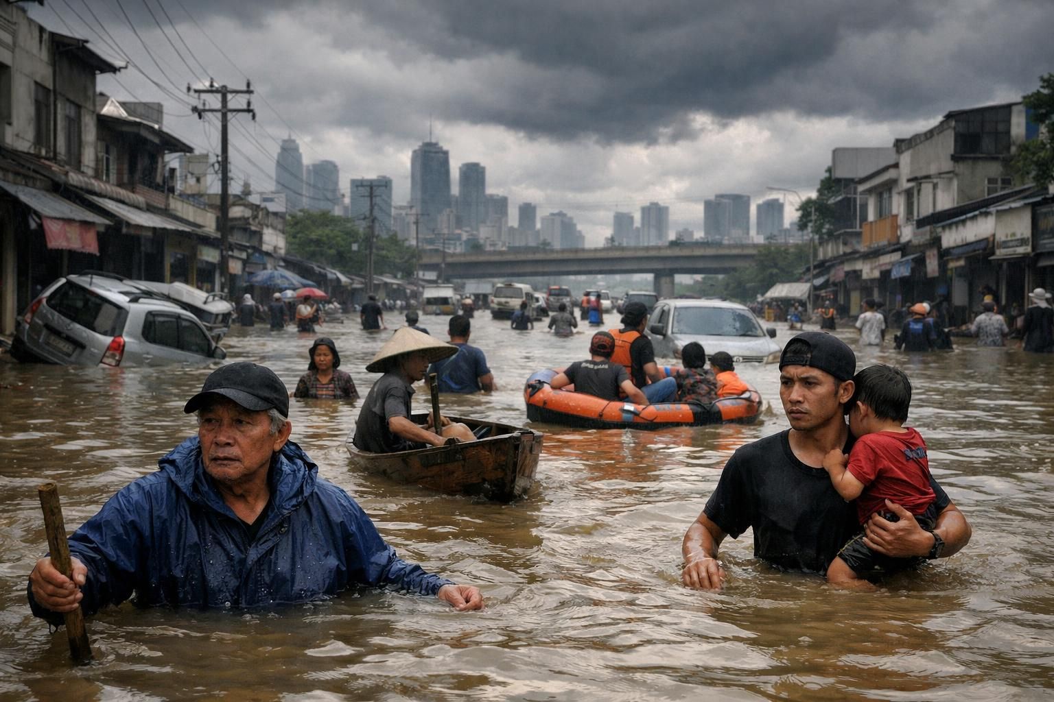 jakarta dan tangerang terendam banjir akibat hujan deras semalaman, menyebabkan kondisi tergenang di berbagai area. simak laporan lengkapnya di cnbc indonesia.
