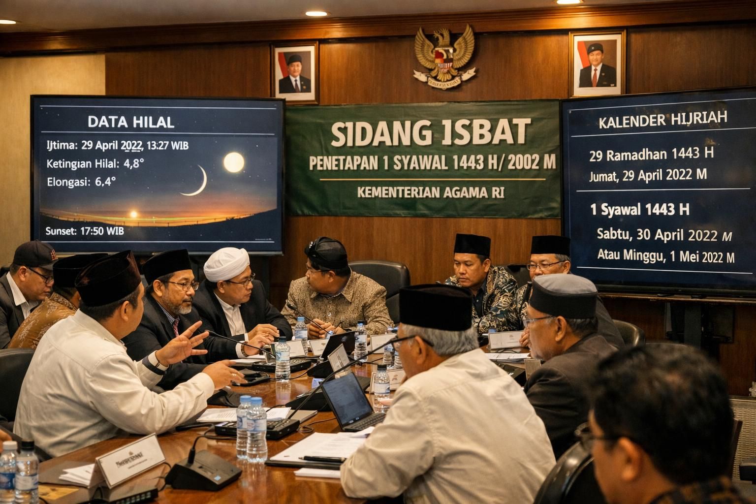 pemerintah mengumumkan tanggal resmi lebaran idul fitri 1447 h jatuh pada 1 syawal, 21 maret 2026. simak hasil sidang isbat dan dampaknya bagi masyarakat di universitas negeri surabaya.