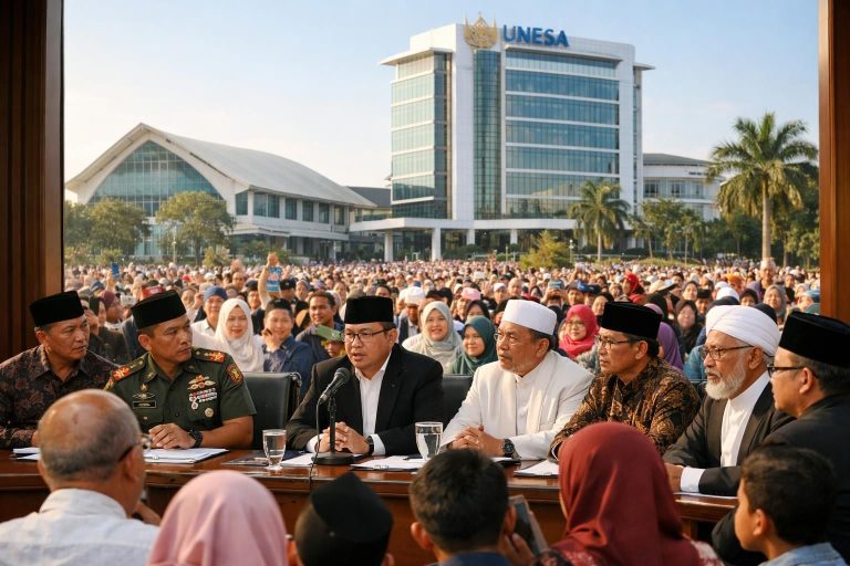 pemerintah mengumumkan tanggal lebaran idul fitri 1447 h jatuh pada 1 syawal, 21 maret 2026, berdasarkan hasil sidang isbat. simak implikasi dan informasi lengkapnya bagi masyarakat di universitas negeri surabaya.