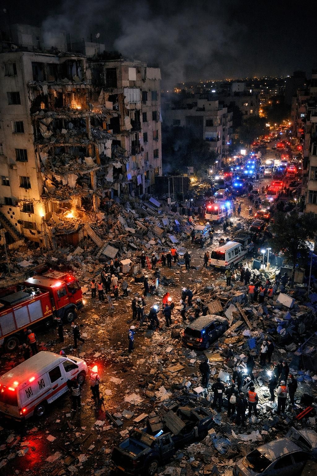 serangan rudal terbaru dari iran mengguncang israel, menyebabkan bangunan runtuh dan jalan dipenuhi puing. simak laporan lengkapnya hanya di cnbc indonesia.