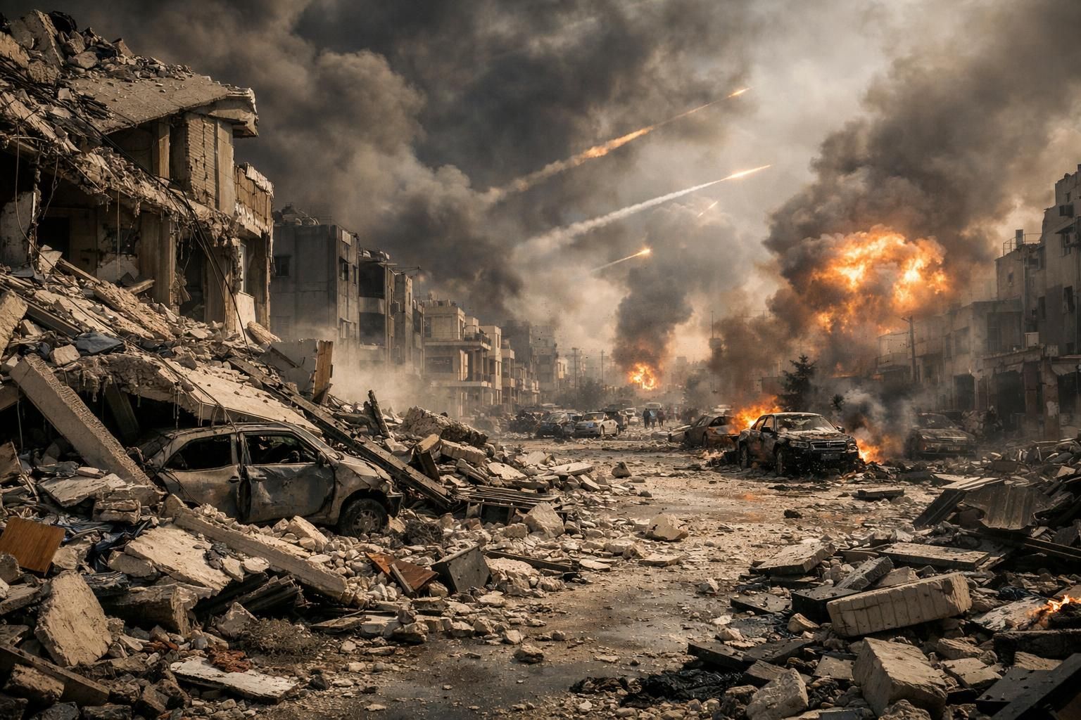 serangan rudal iran kembali mengguncang israel, menyebabkan bangunan runtuh dan jalan dipenuhi puing. liputan lengkap hanya di cnbc indonesia.