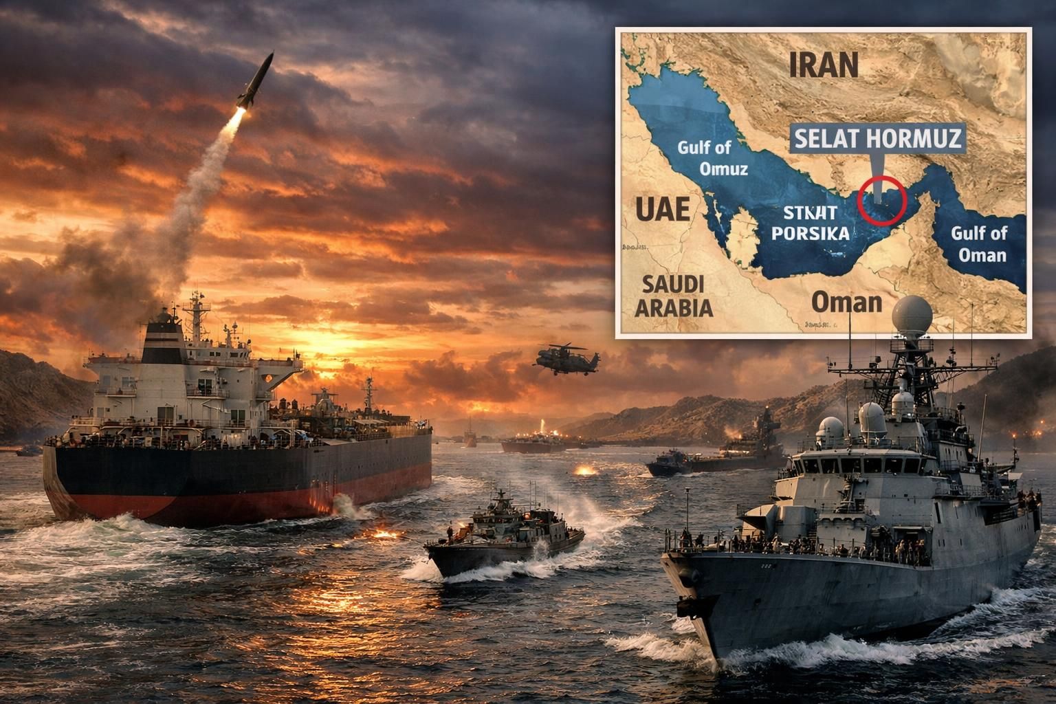 trump memberikan ultimatum kepada iran untuk membuka selat hormuz atau menghadapi ancaman penghancuran pembangkit listrik oleh as, menurut laporan bbc.