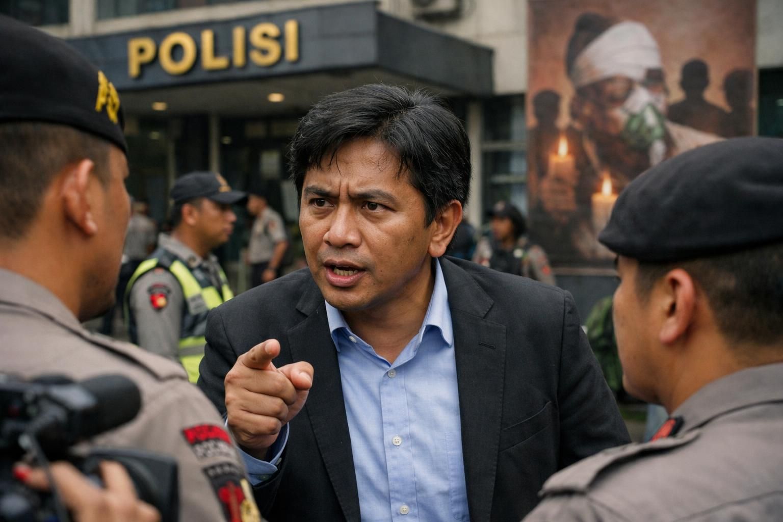 usman hamid mendesak polisi untuk segera menindaklanjuti kasus penyiraman air keras terhadap aktivis kontras demi keadilan dan perlindungan hak asasi manusia.