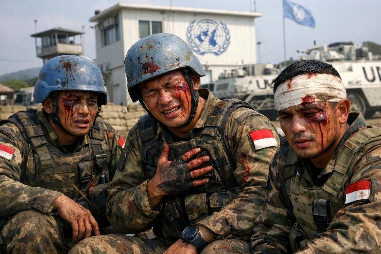 tiga prajurit tni mengalami luka akibat ledakan mengejutkan di markas pbb lebanon. simak berita lengkapnya di kompas.com.