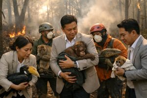 anggota dpr mendukung evakuasi satwa yang terancam kebakaran hutan dan lahan (karhutla) untuk mencegah kematian dan melindungi keanekaragaman hayati.